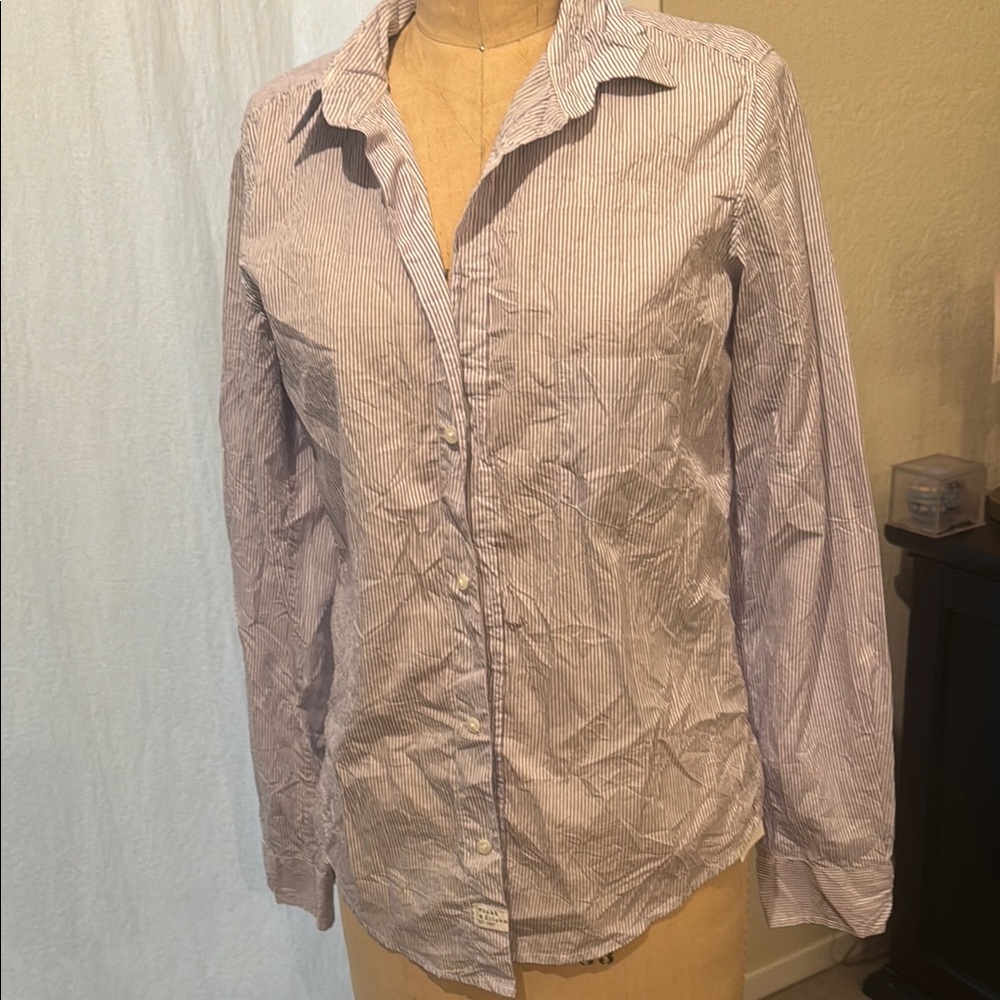 Striped Button-Up Shirt